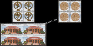 2003 Chennai Museum-Set of 3 Block of 4 MNH