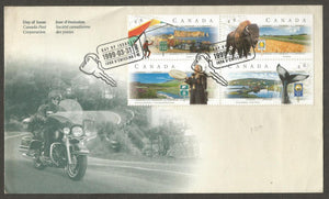 1999 Canada A rich diversity of Landscape FDC #FB207