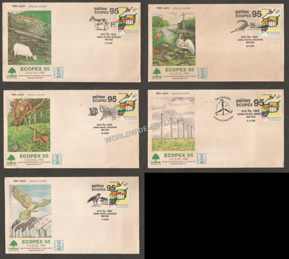 1995 ECOPEX Set of 5 Special Cover #TNC208