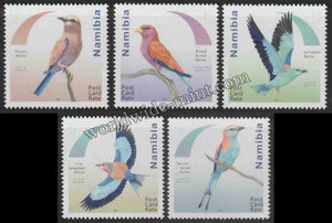 2017 Namibia - Roller Birds Set of 5 #Nam215