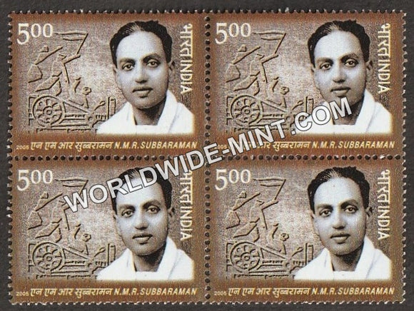 2006 N M R Subbaraman Block of 4 MNH