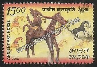 2006 India Mongolia Joint Issue-Bronze Statue of Rao Dev (Bastar) Used Stamp