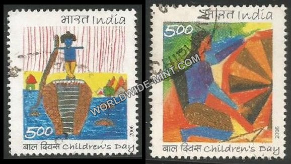 2006 Children's Day-Set of 2 Used Stamp