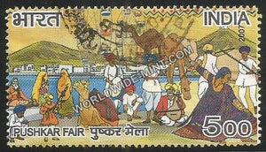 2007 Fairs of India-Pushkar Fair Used Stamp