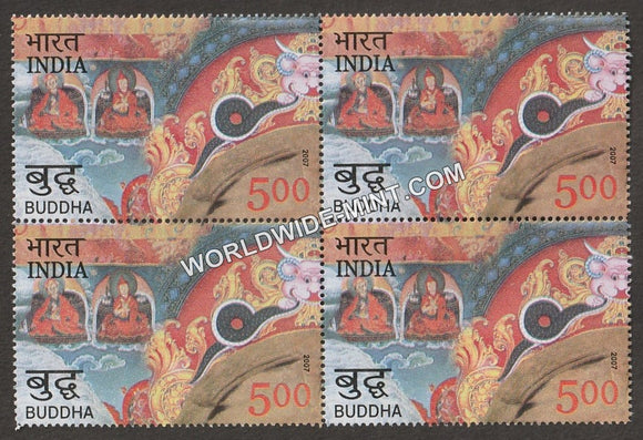 2007 Buddha-Bhramasparsha Block of 4 MNH