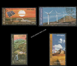 2007 Renewable Energy-Set of 4 Used Stamp