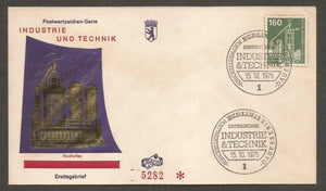 1975 Germany Industries & Technology  blast furnace FDC #FC232