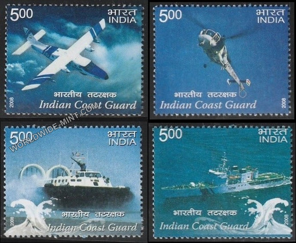 2008 Indian Coast Guard-Set of 4 MNH