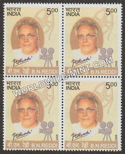 2008 B N Reddi Block of 4 MNH