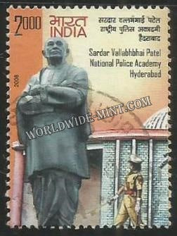 2008 Sardar Vallabhbhai Patel National Police Academy Hyderabad (2412) Used Stamp