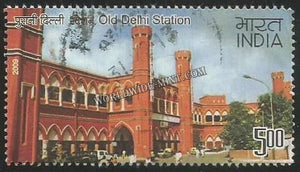 2009 Heritage Railway Stations of India - Old Delhi Used Stamp