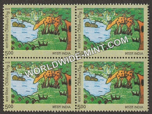 2009 Children's Day-Deer Block of 4 MNH