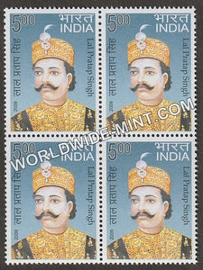 2009 Lal Pratap Singh Block of 4 MNH