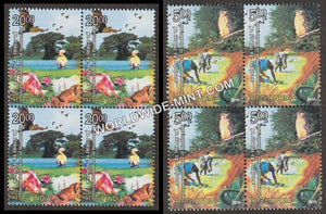 2010 International Year of Biodiversity-Set of 2 Block of 4 MNH