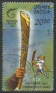 2010 Delhi 2010 Commonwealth Games - Torch Used Stamp