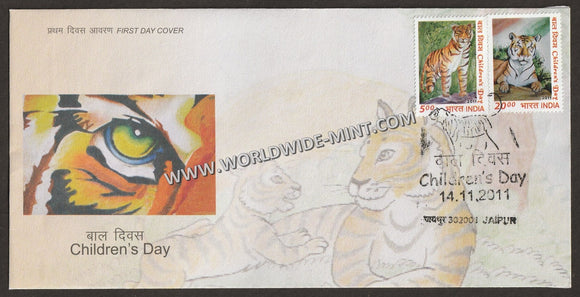 2011 INDIA Children's Day - 2v FDC