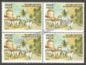 2011 Golden Jubilee of Goa Liberation Block of 4 MNH