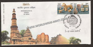 2011 INDIA Archaeological Survey of India - 2v FDC