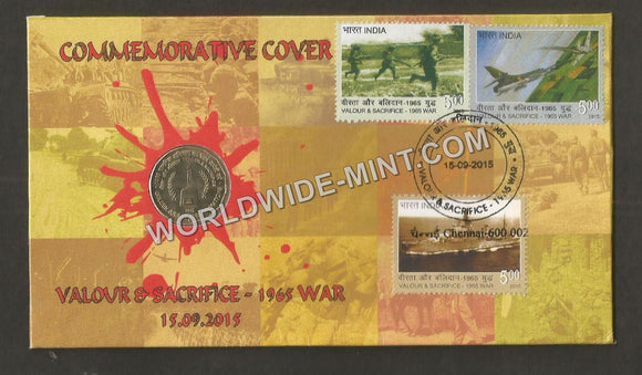 2015 To Commemorate Valor Sacrifice 1965 War Private Special Cover Limited Print of 300 covers #TNC289