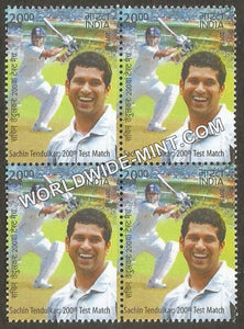 2013 Sachin Tendulkar (2916) Block of 4 MNH