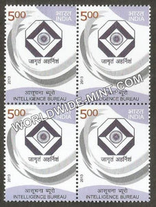 2013 Intelligence Bureau Block of 4 MNH