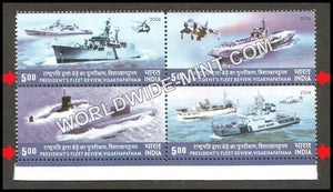 2006 President Fleet Review Normal Perforation 26 x 53 mm setenant MNH