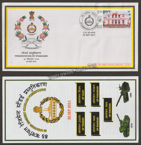 2011 INDIA 85 ARMOURED REGIMENT STANDARDS PRESENTATION APS COVER (30.09.2011)