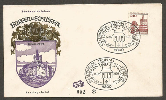 1979 Germany Castles FDC #FC302