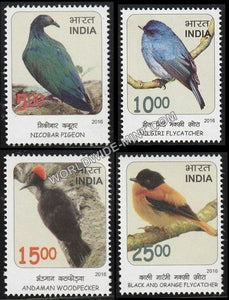 2016 Birds Near Threatned-Set of 4 MNH