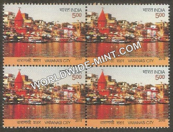 2016 Varanasi City Block of 4 MNH