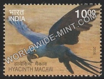 2016 Exotic Birds-Hyacinth Macaw MNH