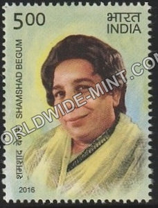 2016 Legendary Singers-Shamshad Begum MNH