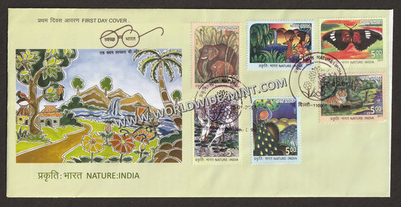 2017 INDIA Nature India - 6v FDC