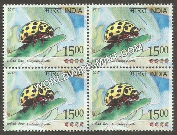 2017 Ladybird Beetle-4 Block of 4 MNH