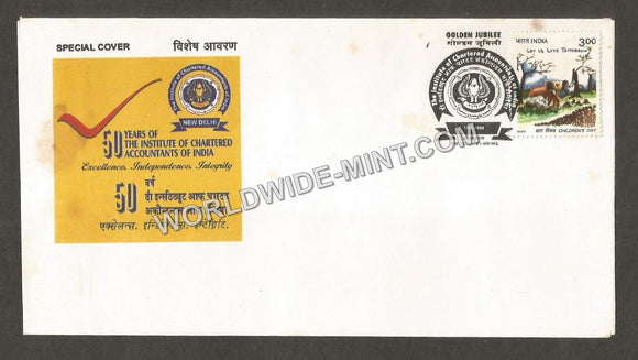 2000 Golden jubilee - The Institute of Chartered Accountants of India Special Cover #TNC321