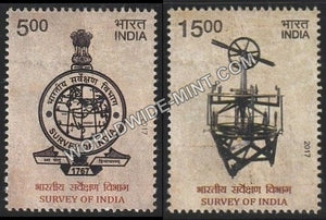 2017 Survey of India-Set of 2 MNH