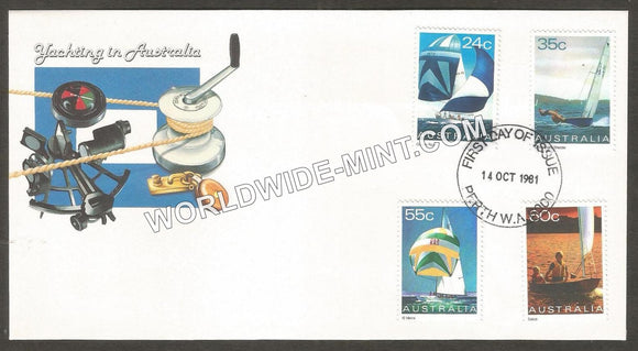 1981 Australia yachting in Australia FDC #FA339