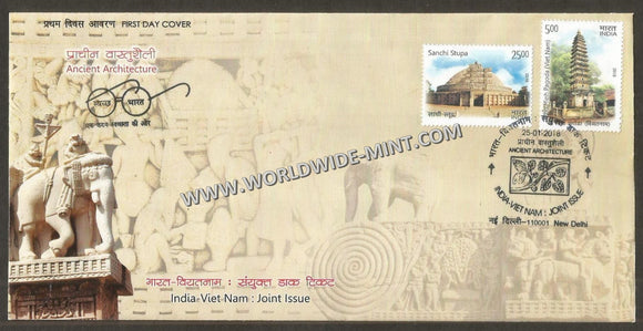 2018 INDIA India Vietnam Joint Issue - 2v FDC