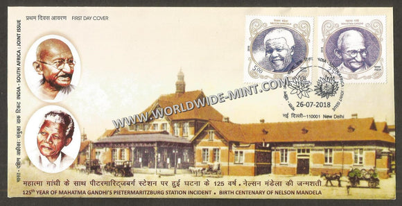 2018 INDIA India South Africa Joint Issue - 2v FDC