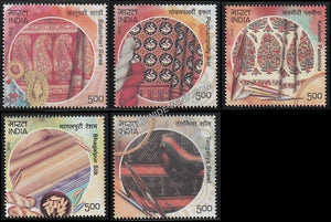 2018 Handlooms of India-Set of 5 MNH