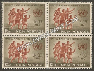 1960 UNICEF Block of 4 MNH