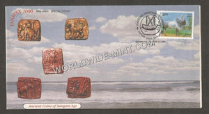 2000 TANAPEX Maritime Heritage of Tamil Ancient Coins of Sangam Age Special Cover #TNA34