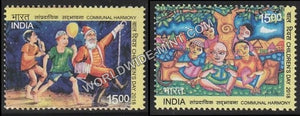 2018 Children's day Communal Harmony-Set of 2 MNH