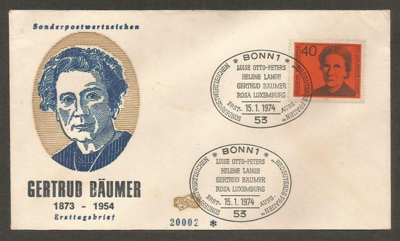 1974 Germany FDC #FC370