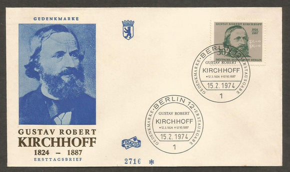 1974 Germany FDC #FC371