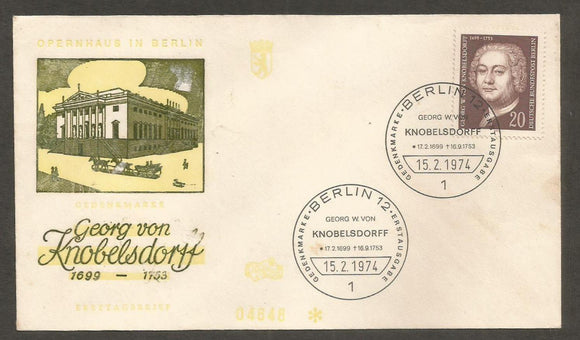 1974 Germany FDC #FC372