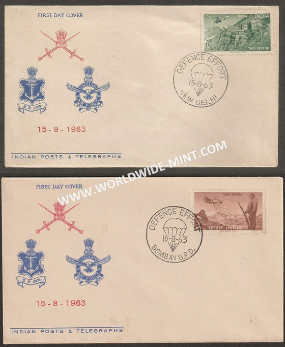 1963 Defense Campaign - Set of 2 FDC