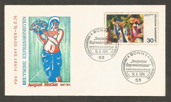 1974 Germany FDC #FC399