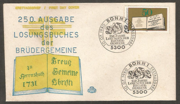 1980 Germany FDC #FC402