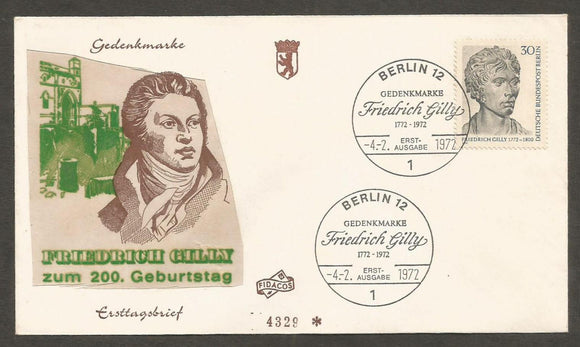 1972 Germany FDC #FC409